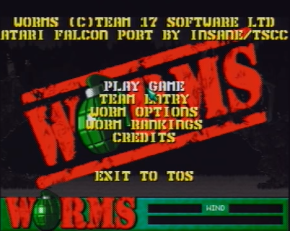 Worms 060 [Falcon030] atari screenshot